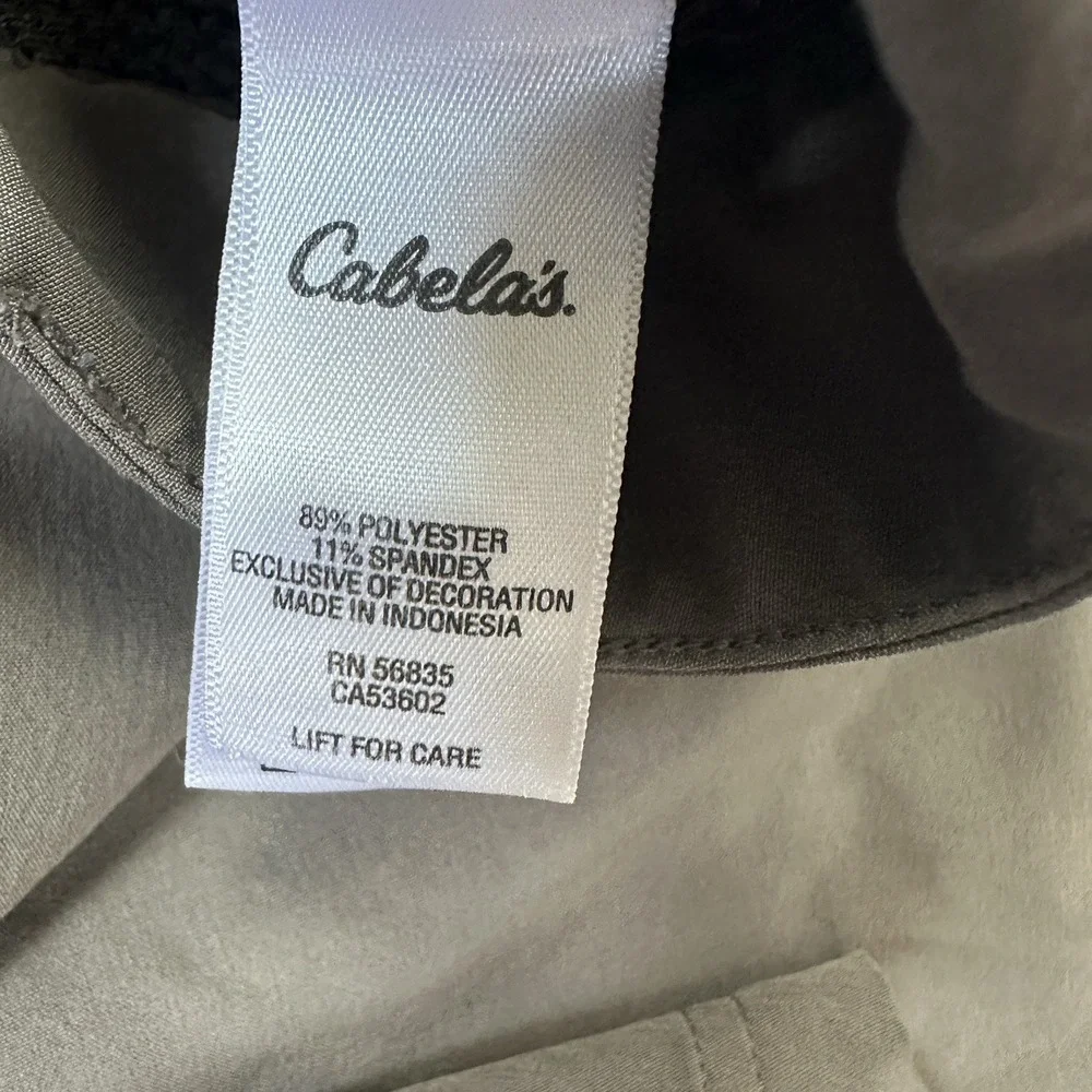 Mens Cabela's Shirts Size‎ 46 Khaki Chino Golf Shirts Hicking Fishing Outdoor